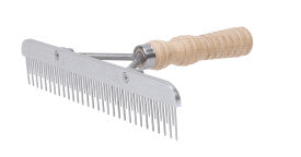 Blunt Tooth Fluffer, Wood Handle, SS Blade
