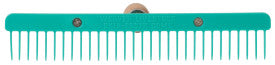 Skip Tooth Comb, Wood Handle, Plastic Blade