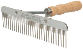 Blunt Tooth Fluffer, Wood Handle, SS Blade