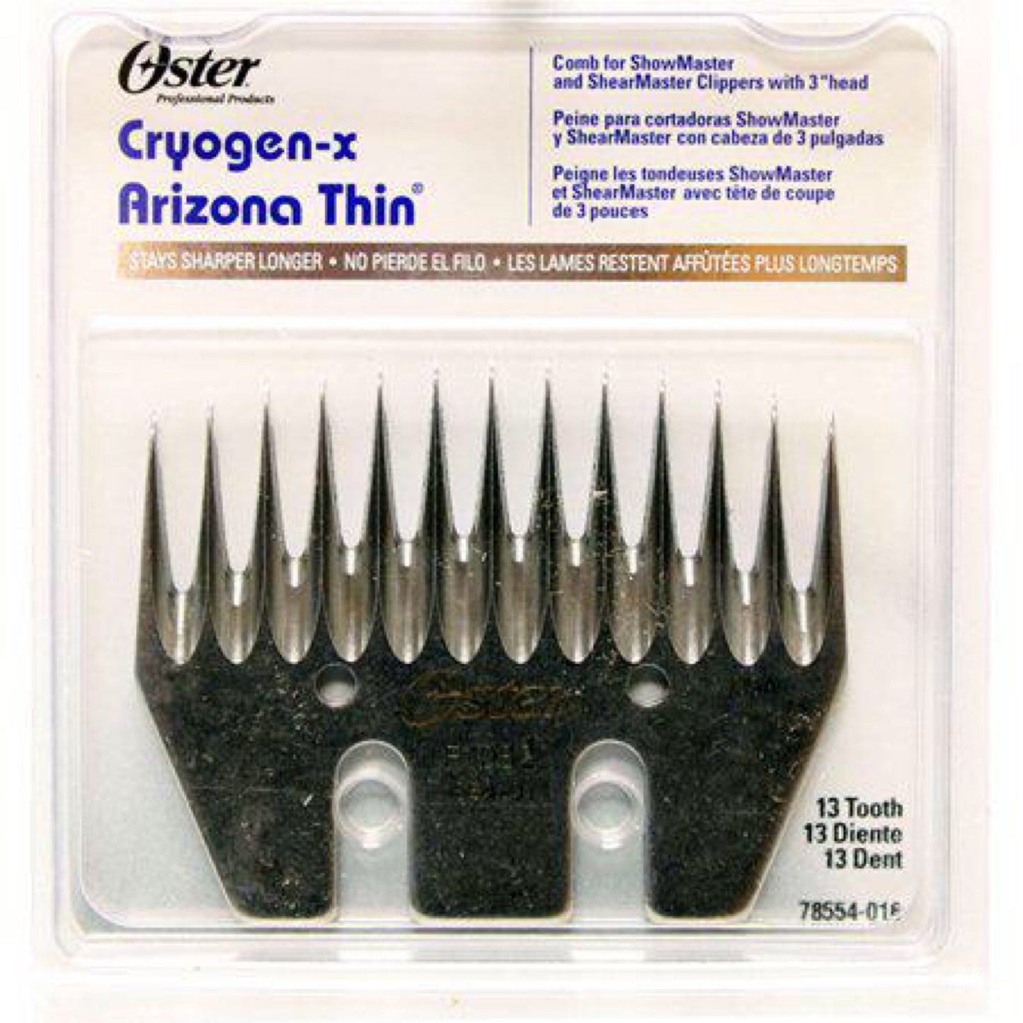 13-Tooth Arizona Thin Comb