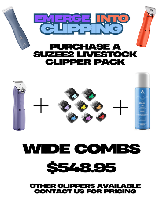 EMERGE CLIPPER PACK (WIDE COMBS)