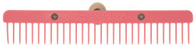Skip Tooth Comb, Wood Handle, Plastic Blade