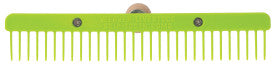 Skip Tooth Comb, Wood Handle, Plastic Blade