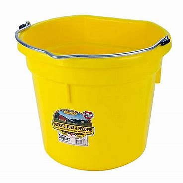 20 Qt Flat Back Bucket