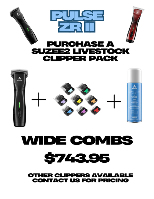 PULSE CLIPPER PACK (WIDE COMBS)