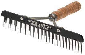 Teflon Fluffer Comb, Wood Handle