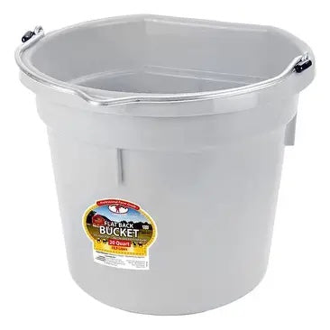 20 QT Flat Back Bucket