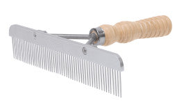 SHOW COMB, WOOD HANDLE SS REPLACEABLE BLADE