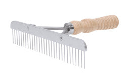 SKIP TOOTH, WOOD HANDLE COMB