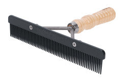 Show Comb, Wood Handle, Black Blade